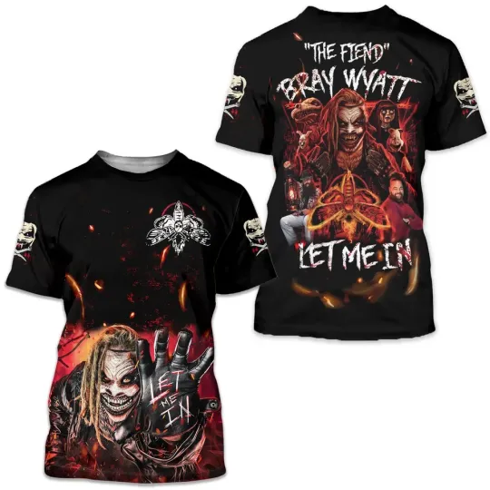 Bray Wyatt The Fiend Let Me In AOP 3D T-Shirt
