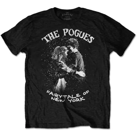 Discover The Pogues T Shirt Fairytale of York Band Logo Official Mens Black XL