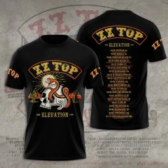 Discover ZZ Top Band 3D Apparel T-shirt Gift For Fan