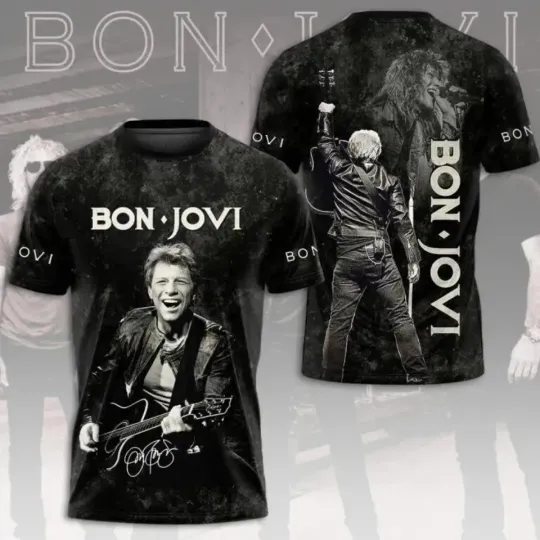 Discover Bon Jovi Live In Tour 3D T-Shirt