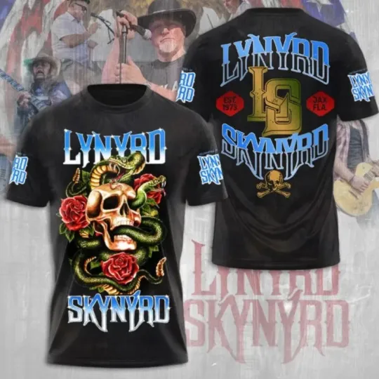 Lynyrd Skynyrd Tour 2025 3D T-SHIRT
