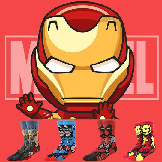 Discover 1/5Paris Potdemiel Disney Men Women Cartoon Anime Christmas Halloween Prints Street Fashion Novelty Funny Crew Socks