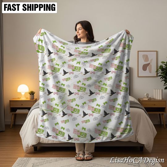 Wicked Change for Good Sherpa Blanket Wizard of Oz Fleece