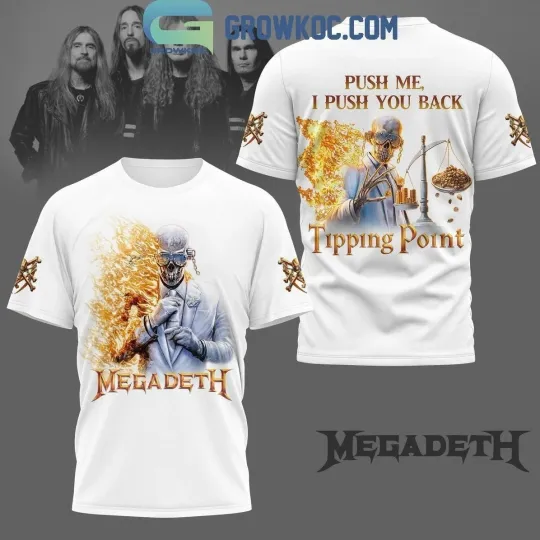 Megadeth Push Me I Push You Back Tipping Point 3D T-Shirt