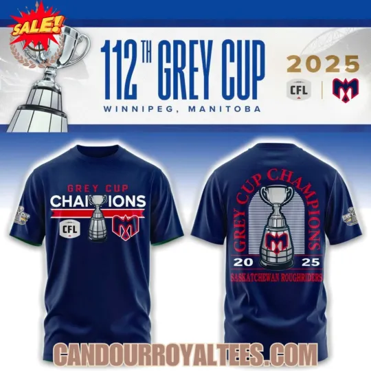 Discover Grey Cup Champions 2025 Montreal Alouetes 3D Tshirt