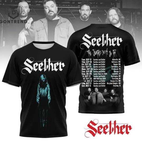 Discover Seether The Surface Seems So Far 3D T-Shirt