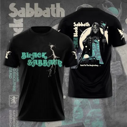 Discover Black Sabbath Back To The Beginning Tour 3D T-Shirt