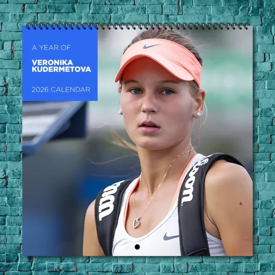 Discover Veronika Kudermetova 2026 Wall Calendar, 12-Month Tennis Star Gift for Fans
