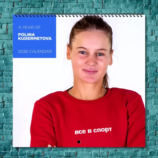 Discover Polina Kudermetova 2026 Wall Calendar, 12-Month Tennis Star Gift for Fans