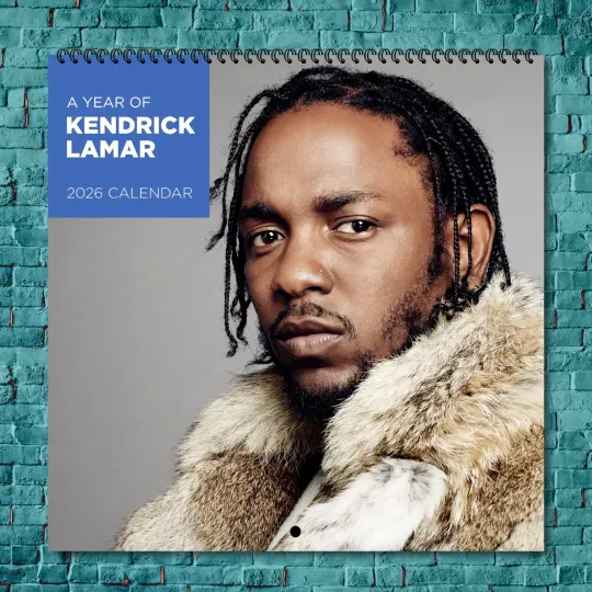 Kendrick Lamar 2026 Wall Calendar, 12-Month Star Wall Calendar