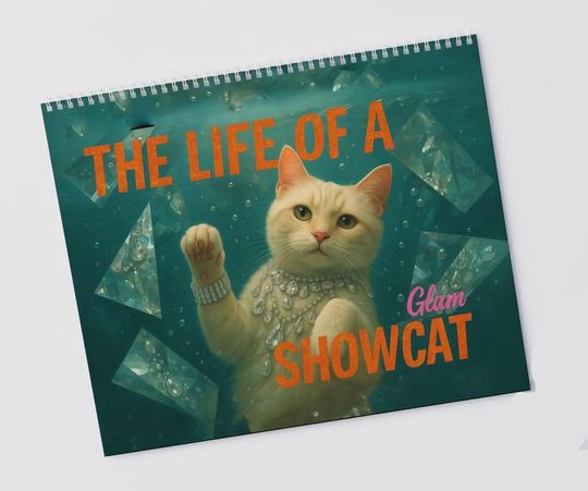 Discover The Life of a Show Cat 2026 Wall Calendar  Taylor Inspired Cute Cats, Showgirl Aesthetic, Girly Pink Calendar, Christmas Gift for Her