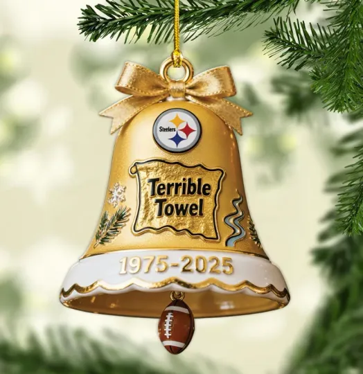 Discover Pittsburgh The Terrrible Towel 2025 2D Acrylic Ornament