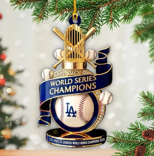 Dodgers 2025 World Series 2D Acrylic Ornament, new new