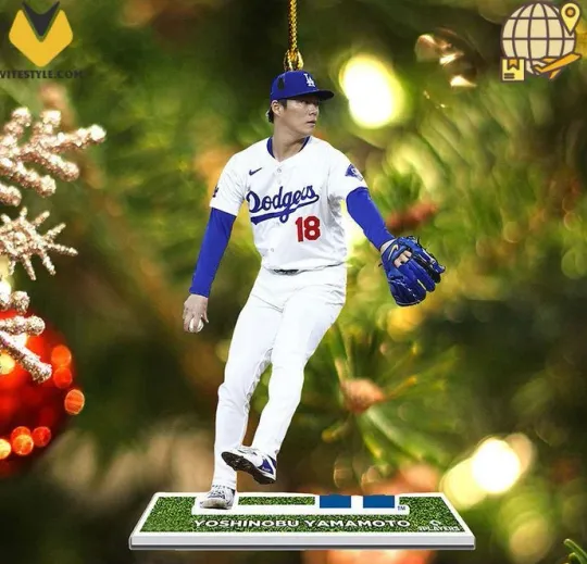 Dodgers World Series 2025 Yamamoto Acrylic Ornaments for sales