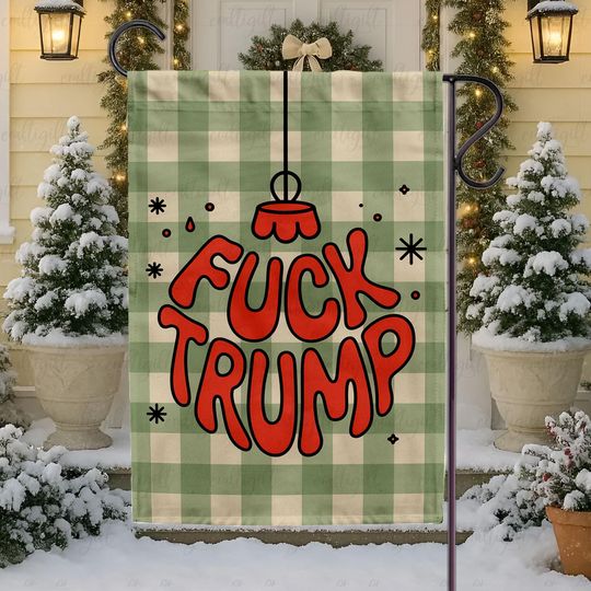 Vintage Resist Trump Christmas Yard Flag, Pastel Cute Anti Republican Flag, Fight Fascist Portland Frog Flag, Protect Human Rights Equality