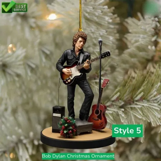 Discover Bob Dylan Christmas Ornament Acrylic Funny Gift Ornament