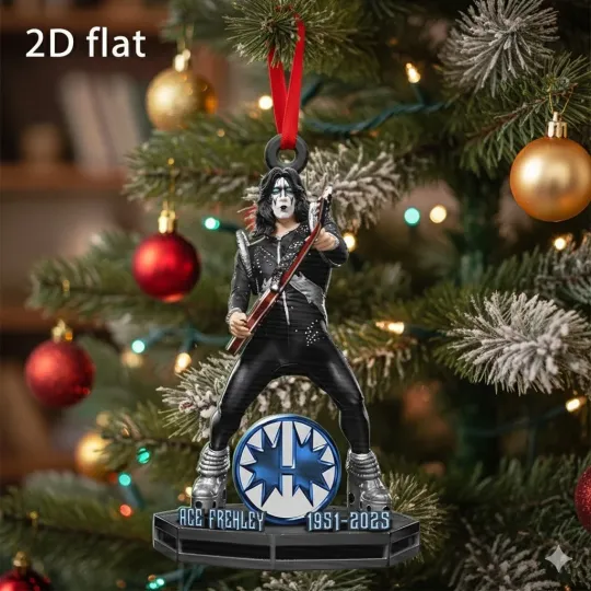 Discover Ace Frehley Tribute 1951-2025  Acrylic Christmas Ornament Acrylic