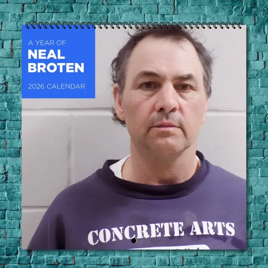 Neal Broten 2026 Wall Calendar, 12-Month Celebrity Calendar Fan Gift