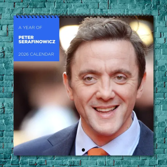 Discover Peter Serafinowicz 2026 Wall Calendar, 12-Month Celebrity Fan Gift for Wall