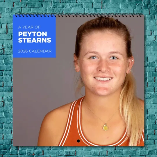Discover Peyton Stearns 2026 Wall Calendar, 12-Month Tennis Star Gift for Fans