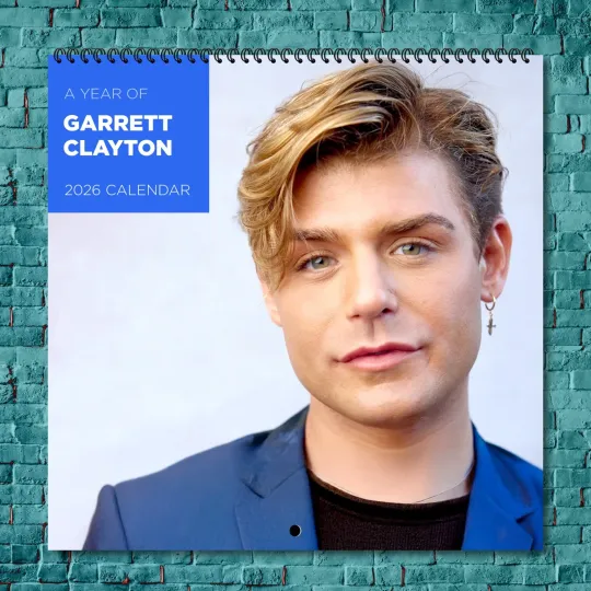 Discover Garrett Clayton 2026 Wall Calendar 12-Month Celebrity Photo Calendar