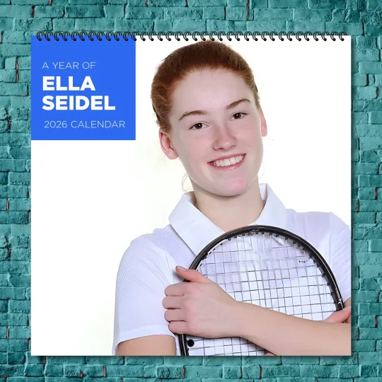 Discover Ella Seidel 2026 Wall Calendar, 12-Month Tennis Star Gift for Fans