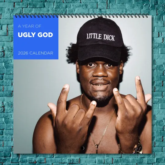 Discover Ugly God 2026 Wall Calendar 12-Month Celebrity Photo Calendar