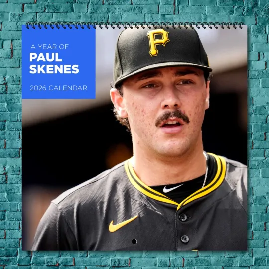 Discover Paul Skenes 2026 Wall Calendar, 12-Month Celebrity Fan Gift Collection