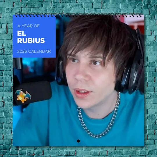 Discover El Rubius 2026 Wall Calendar, 12-Month Celebrity Photo Calendar