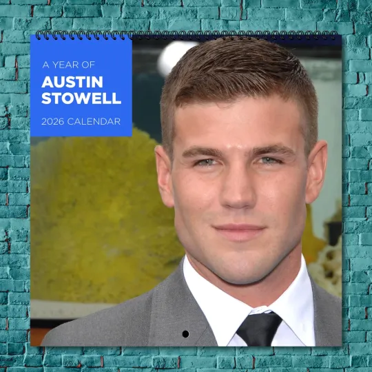 Discover Austin Stowell 2026 Wall Calendar, 12-Month Celebrity Fan Gift for Collectors