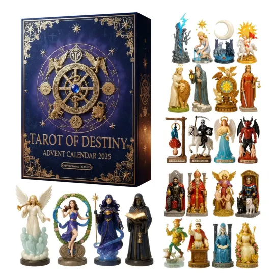 Discover Tarot Advent 2D Acrylic Figure 24 Pieces Tarot Characters Countdown Calendar