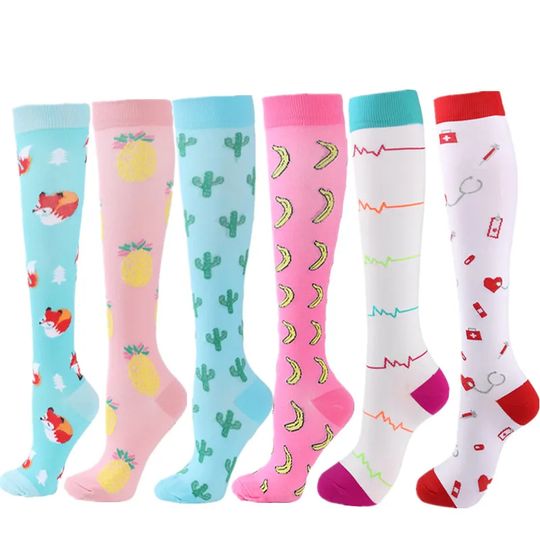 Discover Compression Socks Medical Blood Circulation Diabetes Men Women Tights Outdoor Marathon Basketball Football Cycling Sports Socks