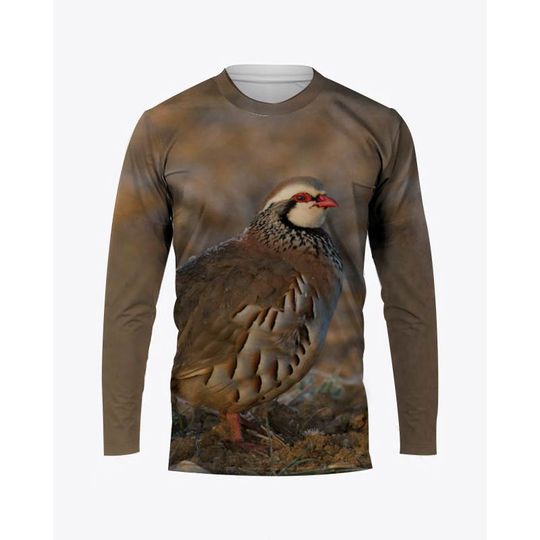 Camouflage Hunting Animals T-Shirts Quail 3D Print Men Women Long Sleeve T Shirt Oversized Harajuku Pullovers Tees Tops Clothing