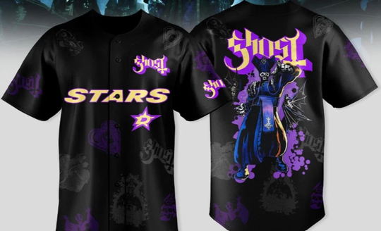 Dallas Stars x Gh0st Band World Tour 2025 Baseball Jersey