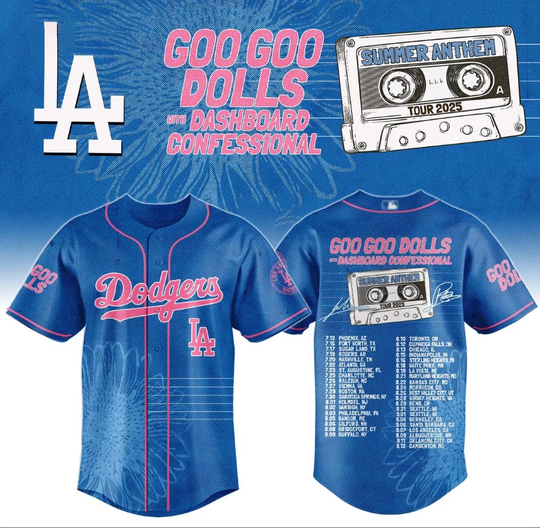 Dodgers Goo Goo Dolls Band Tour 2025 Ready Baseball Jersey
