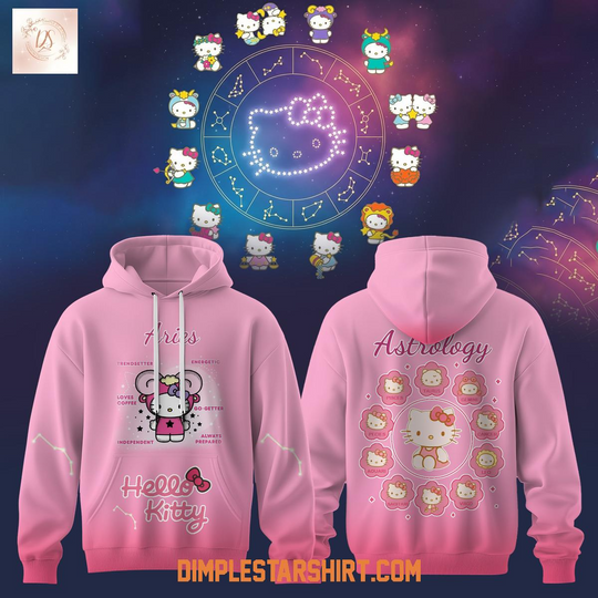 Aries Energy Hello Kitty Astrology Hoodie