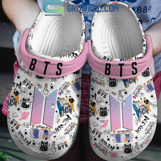BTS Light It Up Like Dynamite Fan Crocs Clogs