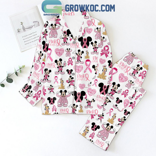 Discover Hello Kitty Disney Pink Breast Cancer Pajama Set