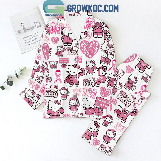 Hello Kitty Pink Breast Cancer Awareness Pajama Set