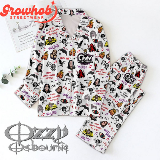 Ozzy Osbourne Crazy Train PajamasSet