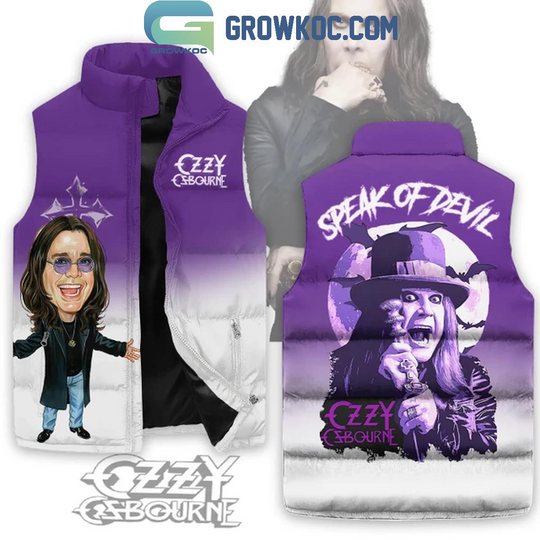 Ozzy Osbourne Speak of the Devil Christmas Sleeveless Jacket