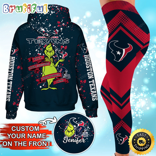 Discover Custom Houston Texans Hoodie Leggings The funny character Hoodie Rock Paper Scissors Throat Punch I Win