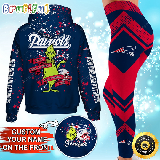 Custom New England Patriots Hoodie Leggings The funny character Hoodie Rock Paper Scissors Throat Punch I Win