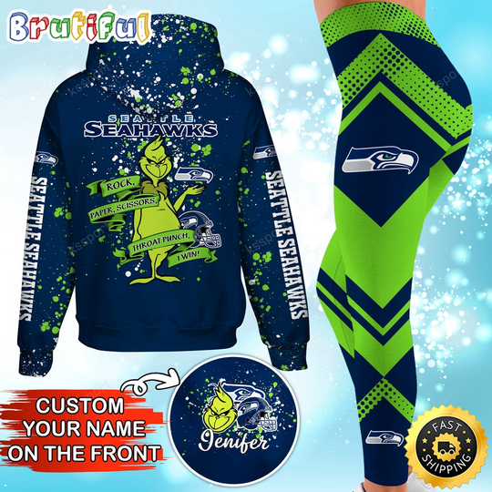 Custom Seattle Seahawks Hoodie Leggings The funny character Hoodie