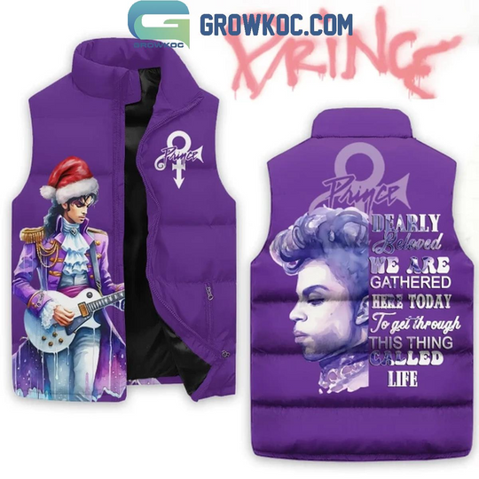 Discover Prince We Are Gathered Here Today 2024 Christmas Sleeveless Jacket