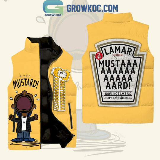 Kendrick Lamar Merry Mustard Yellow Sleeveless Jacket