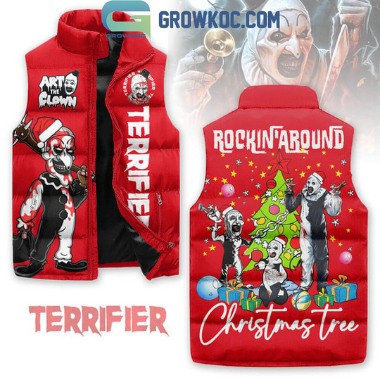 Terrifier Rocking Around Christmas Tree Sleeveless Jacket