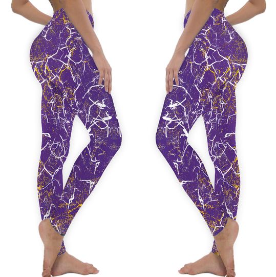 Minnesota Vikings Leggings, Football Yoga Pants Leggings