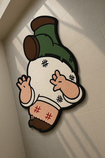 Peter Griffin Falling Shaped Rug, Cartoon Plush Mat