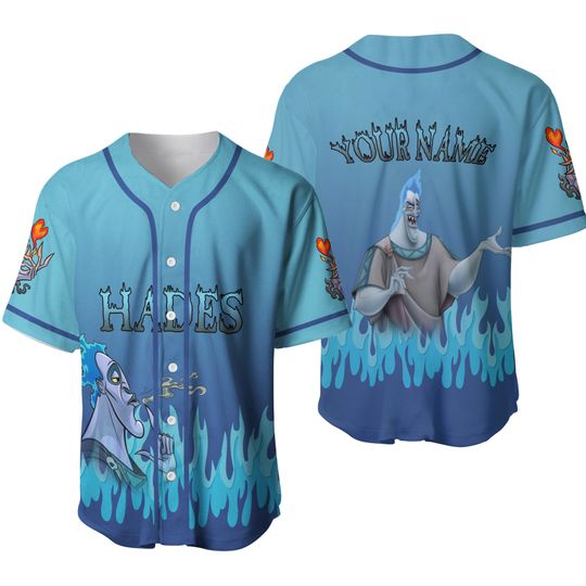 Personalized Hades Hercules Villains Character Halloween Baseball Jersey Shirt
